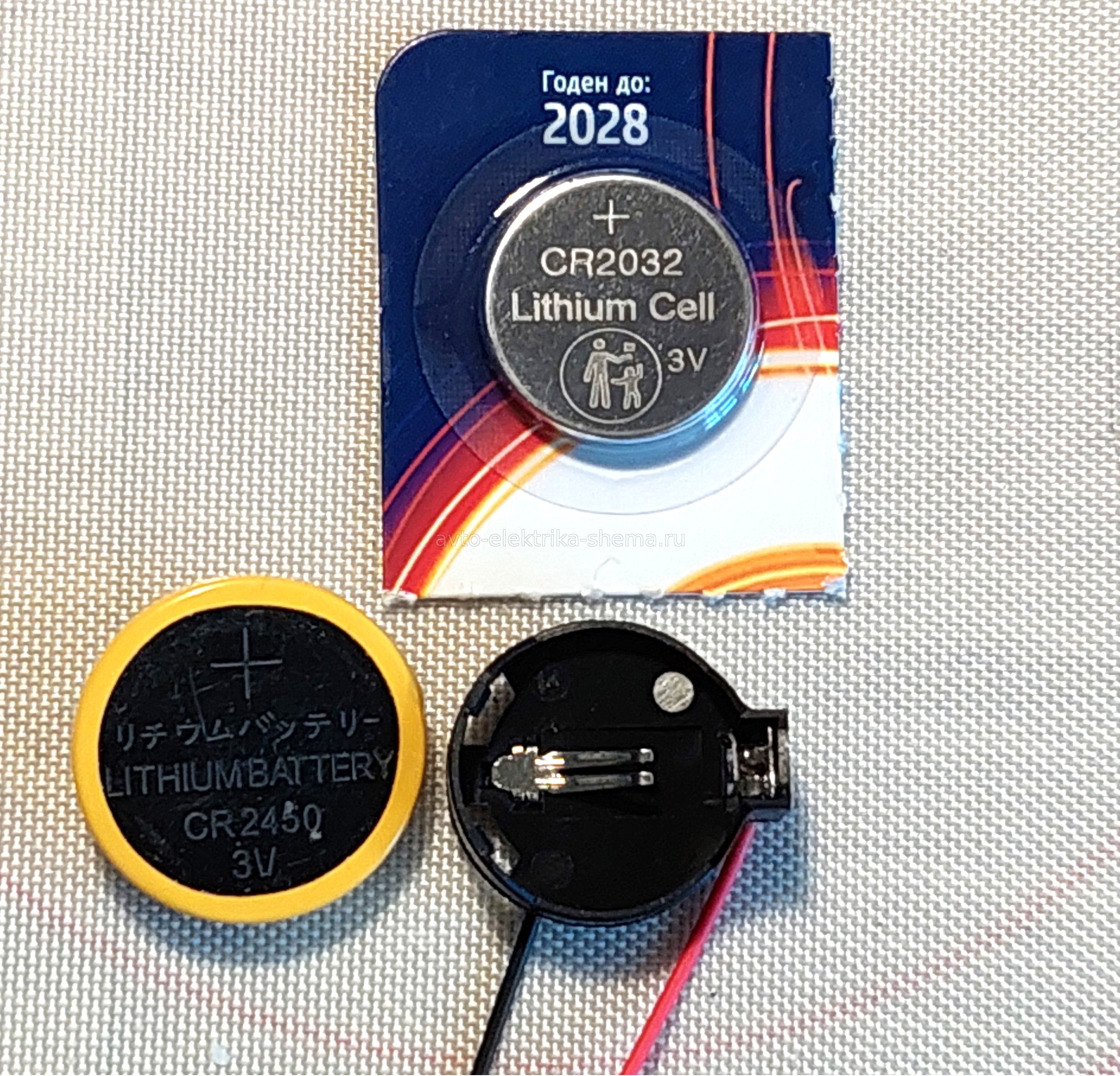 Сравнение батареек CR2450 и CR2032